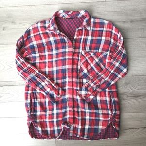 Zara Oversized Plaid shirt